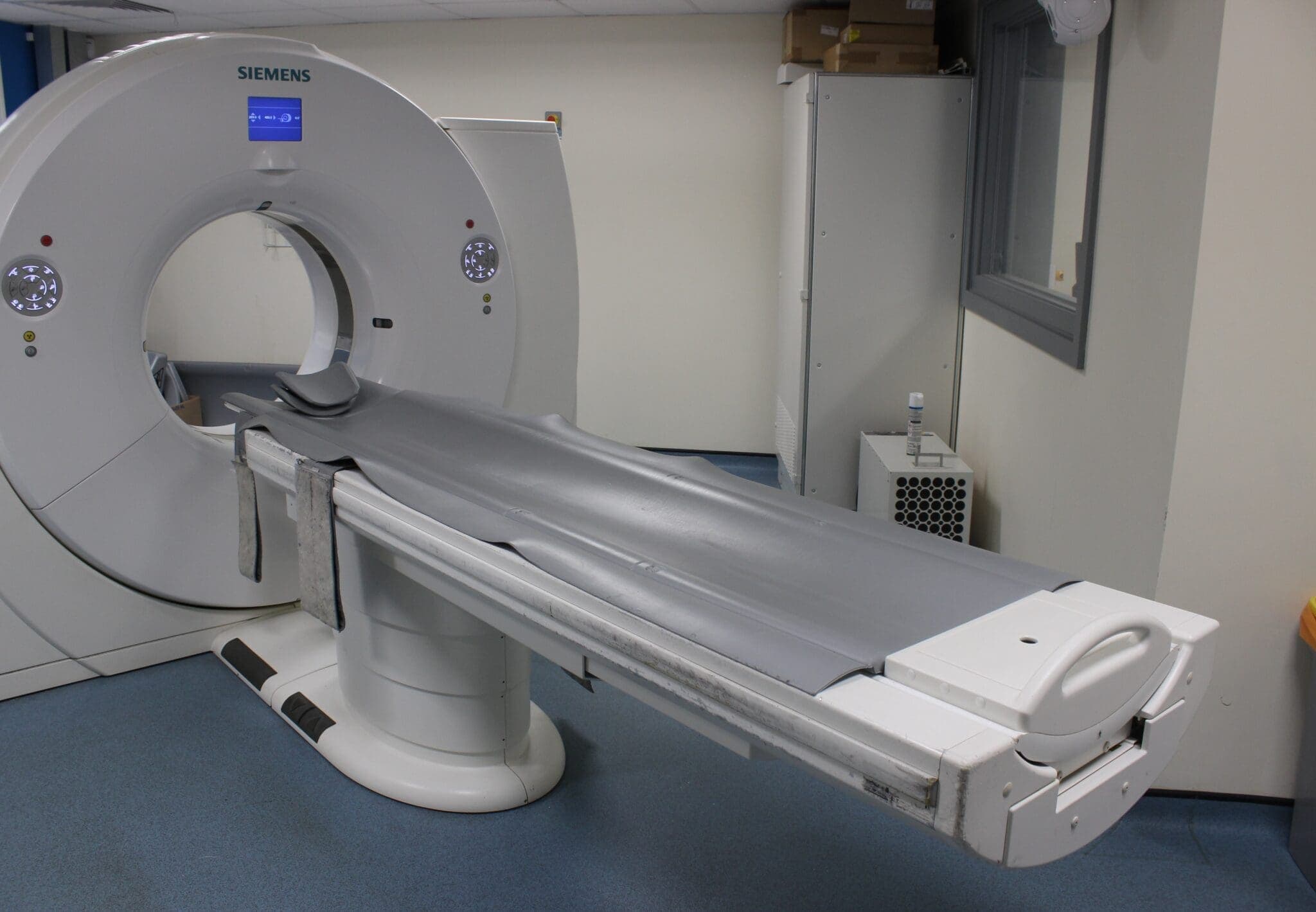 Virtual Autopsy Suite CT scanner room